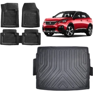 Sare Tuning Peugeot 3008 2023 Model Üst Kademe 3D Bagaj Havuzu ve 4d Luxury Havuzlu Paspas