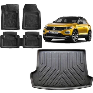 Sare Tuning Volkswagen T-Roc 2022 Model Üst Kademe 3D Bagaj Havuzu ve 4d Luxury Havuzlu Paspas