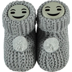 Bebek Triko Patik 0-6 Ay Gri