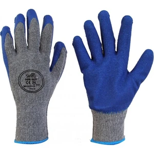 Max Safety Maxsafety LTX-010 Lateks Kaplı Iş Eldiveni Soğuk Ortam Kış Iş Eldiveni (Mavi-Gri) (2 Çift)