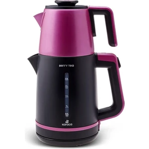 Berry Tea XL 2in1 Çelik Demlikli Çay Makinesi ve Kettle Pinkberry