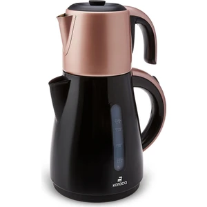Karaca Daystar Çelik Demlikli 2 in 1 Çay Makinesi Rosegold