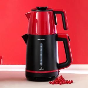 Berry Tea XL 2in1 Çelik Demlikli Çay Makinesi ve Kettle Cranberry