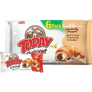Today Kruvasan Çikolata Vanilyalı 40 Gr. 6 Adet (1 Kutu)