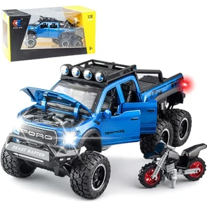 Erkekler Için Ford-Mustang Oyuncak Araba, 1/32 Ölçekli Döküm Metal Araba Oyuncakları, Çocuklara Hediyeler Için Sesli ve Işıklı Geri Çekilebilir Oyuncak Araba (Mavi) (Yurt Dışından)