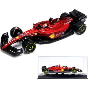 Bburago 1/43 2022 F1-75 Scuderia Ferrari #16 Charles Leclerc F1-75 #55 Carlos Sainz Alaşım Lüks Araç Pres Döküm Arabalar Model Oyuncak Koleksiyonu Hediye (F1-75 #16 Ciltli) (Yurt Dışından)