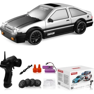 Uzaktan Kumandalı Araba Rc Drift Araba 2.4ghz 1:24 Ölçekli 4WD 15KM/H Yüksek Hızlı Model Araç LED Işıklı Sürüklenen Lastik Yarışı Spor Oyuncak Araba Yetişkinler Için Erkek Kız Çocu (Yurt Dışından)