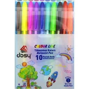 Karışık Renk Tükenmez Kalem 0,7 1olu Paket