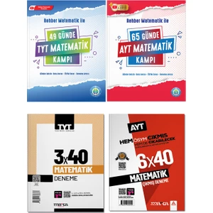 Rehber Matematik 49 Günde TYT Matematik Kampı 65 Günde AYT Matematik Kampı Deneme Seti