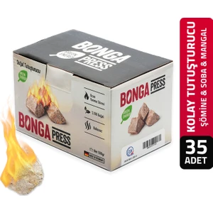 Press Şömine ve Mangal Tutuşturucusu 35 Adet - 500 gr