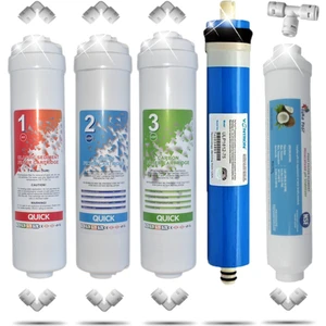 Kapalı Kasa 12 Inç Su Arıtma Cihazı 5 Aşama Inline Vontron Membranlı Filtre Seti