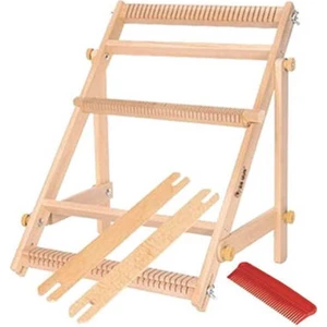 Şirin Kasnak Ayaklı Ahşap Dokuma Tezgahı // 56 Kanallı