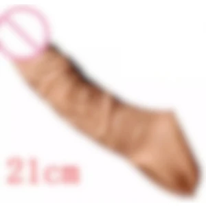Sanal Sağlık Ten Rengi Gerçekci Realistik Uzatmalı Testis Sıkıştırmalı Penis Kılıfı