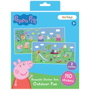 Peppa Pig - Reusable Sticker: Outdoor Fun - Tak Çıkar Çıkarma Oyunu