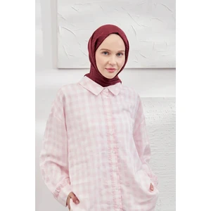 Armanda Italyan Jakar Geometrik Desen Şal - Yeni Jakarlı Trend Şal Scarf - Bordo