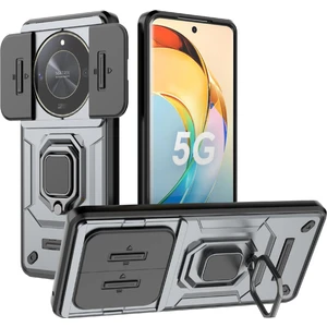Honor X50 Slayt Lens Koruma Pc + Tpu Kickstand Cover (Yurt Dışından)
