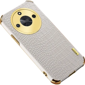 Honor X50 Elektrapan Timsah Doku Deri+Tpu Telefon Kabuğu (Yurt Dışından)