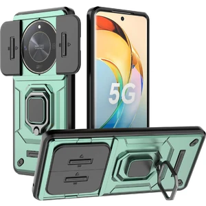 Honor X50 Slayt Lens Koruma Pc + Tpu Kickstand Cover (Yurt Dışından)