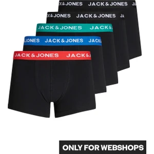 Jack & Jones Erkek Pamuklu Renkli Kemer Siyah Renk 5 Li Boxer 12142342