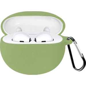 Xiaomi Redmi Buds 4 Active Kılıf Askılı Mat Silikon Açık Yeşil