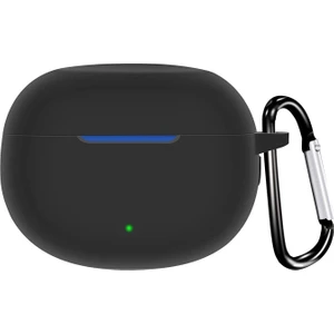 Realme Buds T100 Kılıf Askılı Mat Silikon Siyah