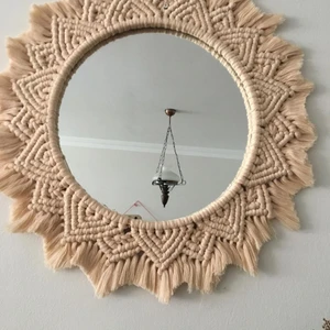 Glcn Handmade Store El Yapımı Makrome Ayna