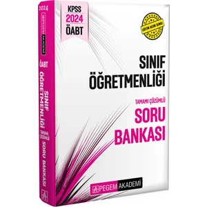 Pegem Akademi Yayıncılık 2024 KPSS ÖABT Sınıf Öğretmenliği Tamamı Çözümlü Soru Bankası