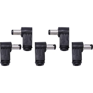 Betty Becky Dc In-Line Fiş Soket Jak Konnektörü Erkek Dik Açı Fiş 2.1mm 5 Adet (Yurt Dışından)