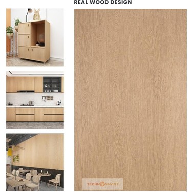 Technosmart 60×300CM Kendinden Yapışkanlı Doğal Ahşap Dokulu Fiyatı