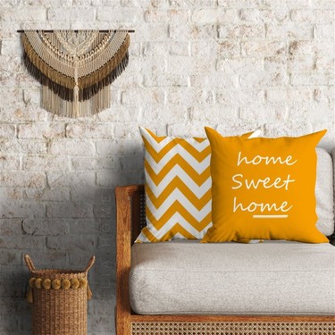 Zigzag ve Home Sweet Home Dekoratif 2