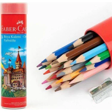 Faber-Castell Kuru Boya 24 Renk Metal