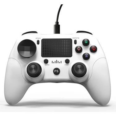 Fsfyb USB Kablolu Gamepad Oyun Denetleyicisi Dokunmatik Yüzeyli Ergonomik Oyun Kolu Çift Joystick