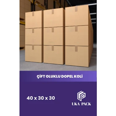 Ukapack Gramajlı El Tutamaklı Karton Taşıma-Taşınma Koli Kutu- 10