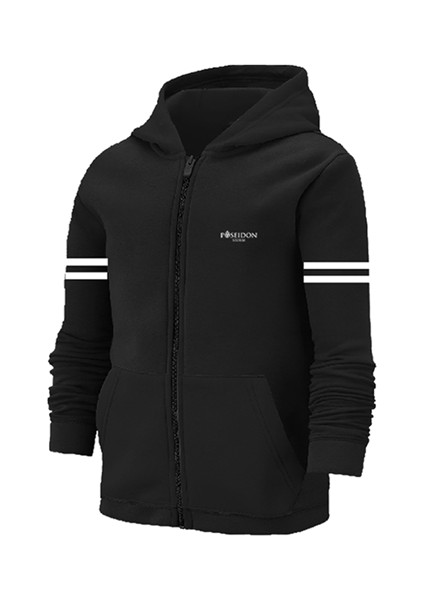 Erkek Çocuk Siyah Günlük Sporcu Eşofman Takımı 104CM-176CM Kollar Şeritli fiyatları