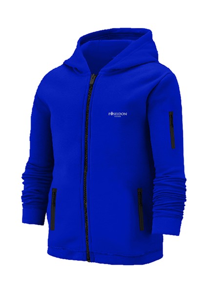 Erkek Çocuk Mavi Günlük Sporcu Eşofman Takımı 104CM-176CM Fermuarlı fiyatları