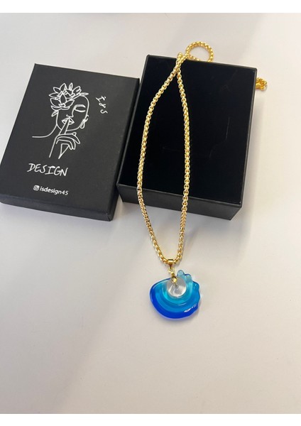 Murano Deniz Dalgası Kolye