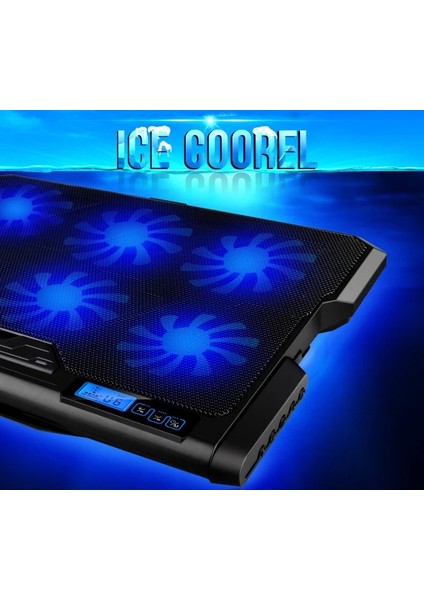 Ice Coorel Laptop Notebook Soğutucu Fan 12-15.6 Inç 2 USB Ayarlanabilir Kademeli Stand