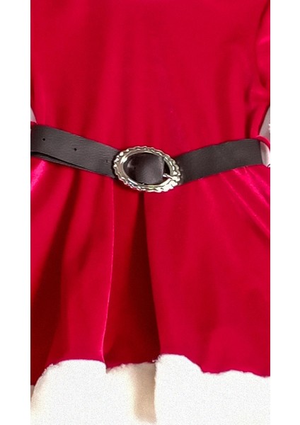 2-5 Yaş Kız Çocuk Bereli Kemerli Noel Elbise fiyatları