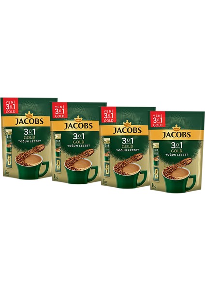 3ü1 Arada Gold Yoğun Lezzet ( 10 Stıcks x 4 )