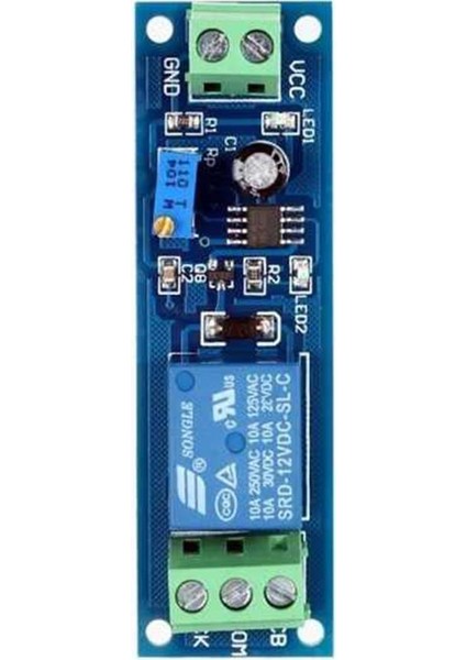 12V NE555 Zaman Ayarlı Tekli Röle Modülü