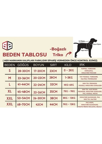 Salya Store Boğazlı Triko Kedi ve Köpek Kıyafeti KK-122