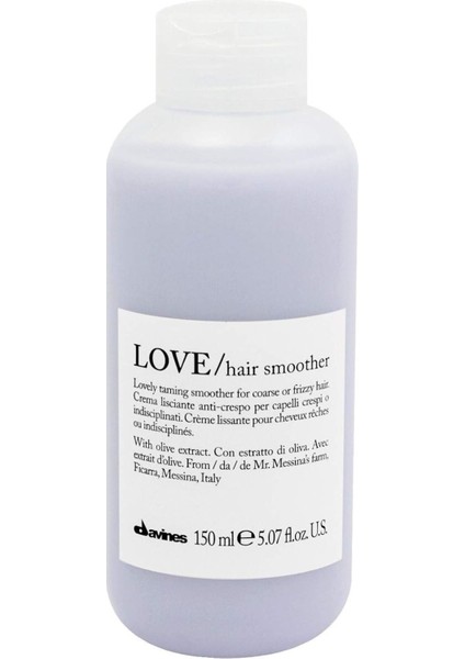 Love Hair Smoother - Düzleştirici Parabensiz Saç Bakım Kremi 5.07 Fl. Oz.