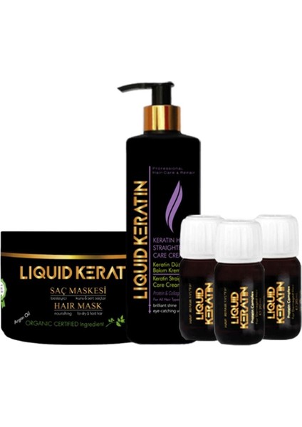 Ekstra Acil Onarıcı Düzleştirici Keratin Bakım Seti