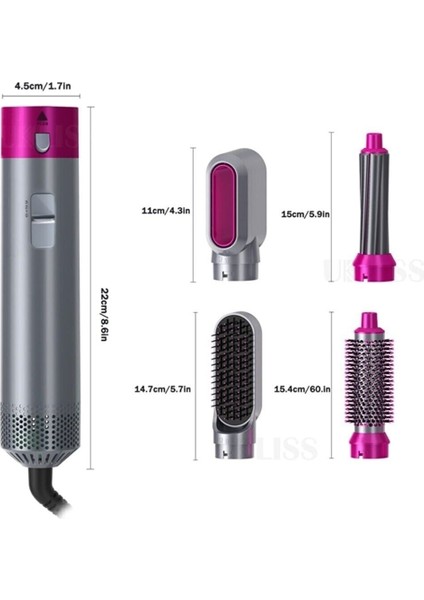 5+1 Hot Air Styler Saç Şekillendirici Düzleştirici