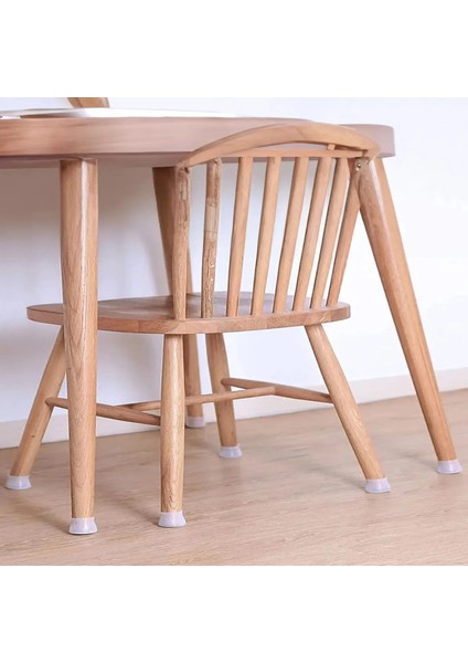 12 Adet Silikon Masa Sandalye Pabuç Kaydırmaz Sessiz Koltuk Zemin Koruyucu Çizdirmez Ayak Kılıfı Yırtılmaz