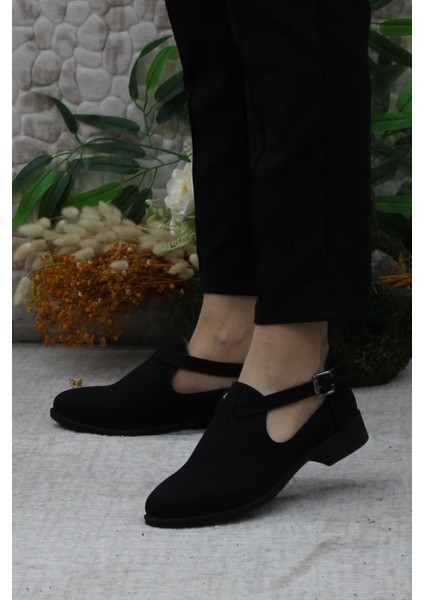 42401 Fashion Tokalı Yumuşak Esnek Kadın Ayakkabı