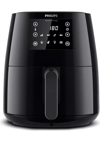 Airfryer L 4.1 Litre 1550 W Yeni Nesil Sıcak Hava Fritözü, Siyah