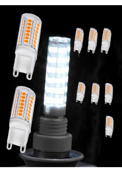 CT-4249 5 Adet 3 Watt Ledli Kapsül G9 Duylu 220V Beyaz Işık CT-4249B