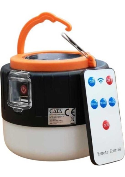 CT-4289 5WATT Şarjlı Urla Solar Kamp Feneri Beyaz Işık CT-4289 Uzaktan Kumandalı