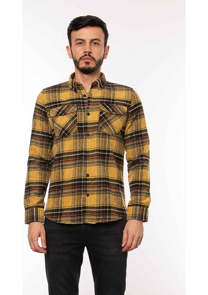 2034 Cazador Erkek Gömlek Hardal